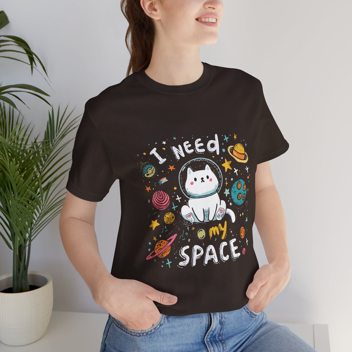 I Need My Space – Funny Astronaut Cat T-Shirt